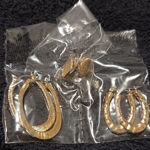 Avon Gold-Tone Hoop Earring Trio